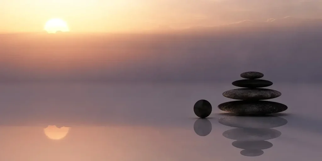 Spirit Meditation Guide: How To Connect With Your Spiritual Guides 3 Stones with sunset